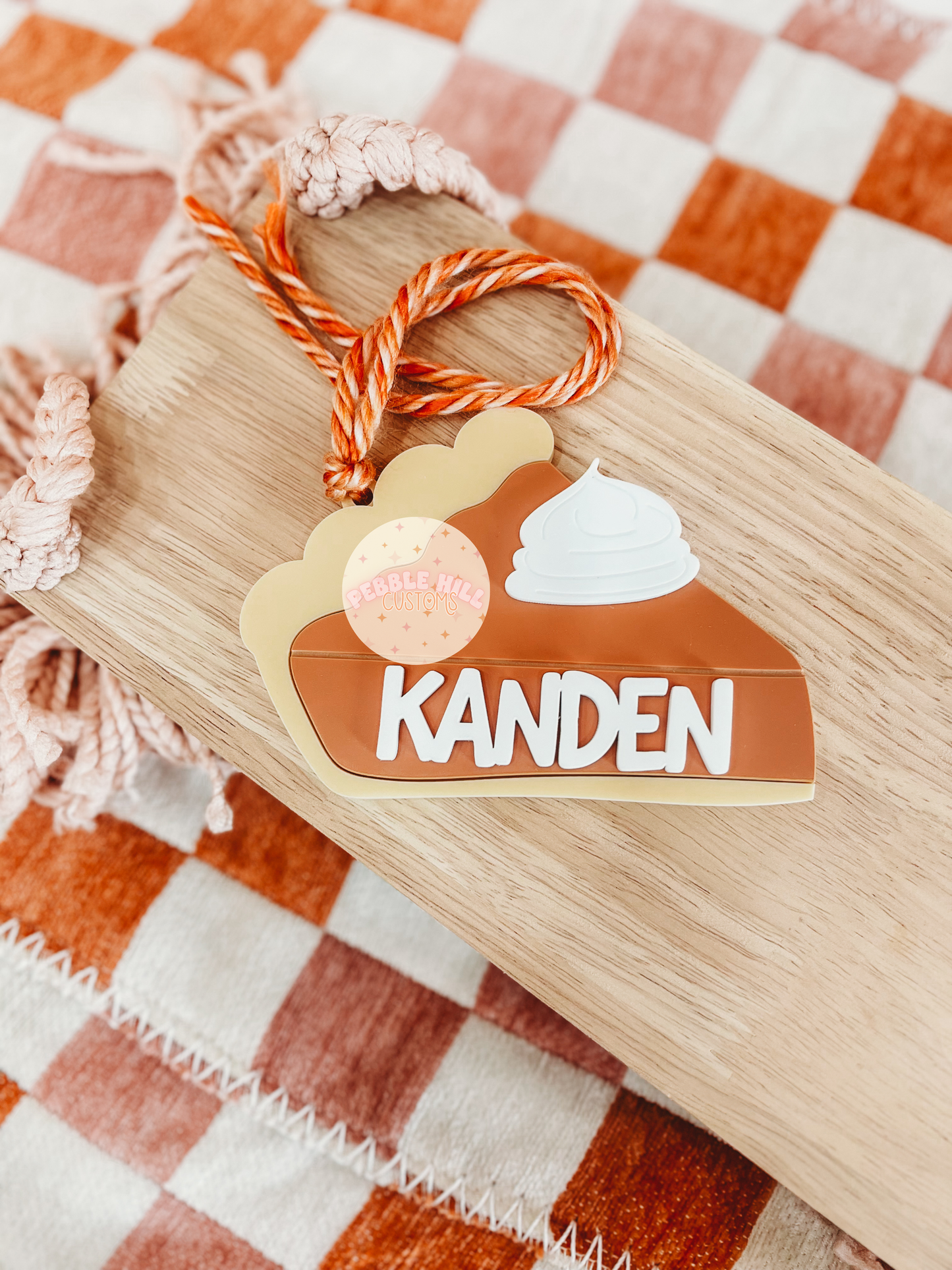 Pumpkin Pie Name Tag