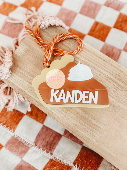 Pumpkin Pie Name Tag