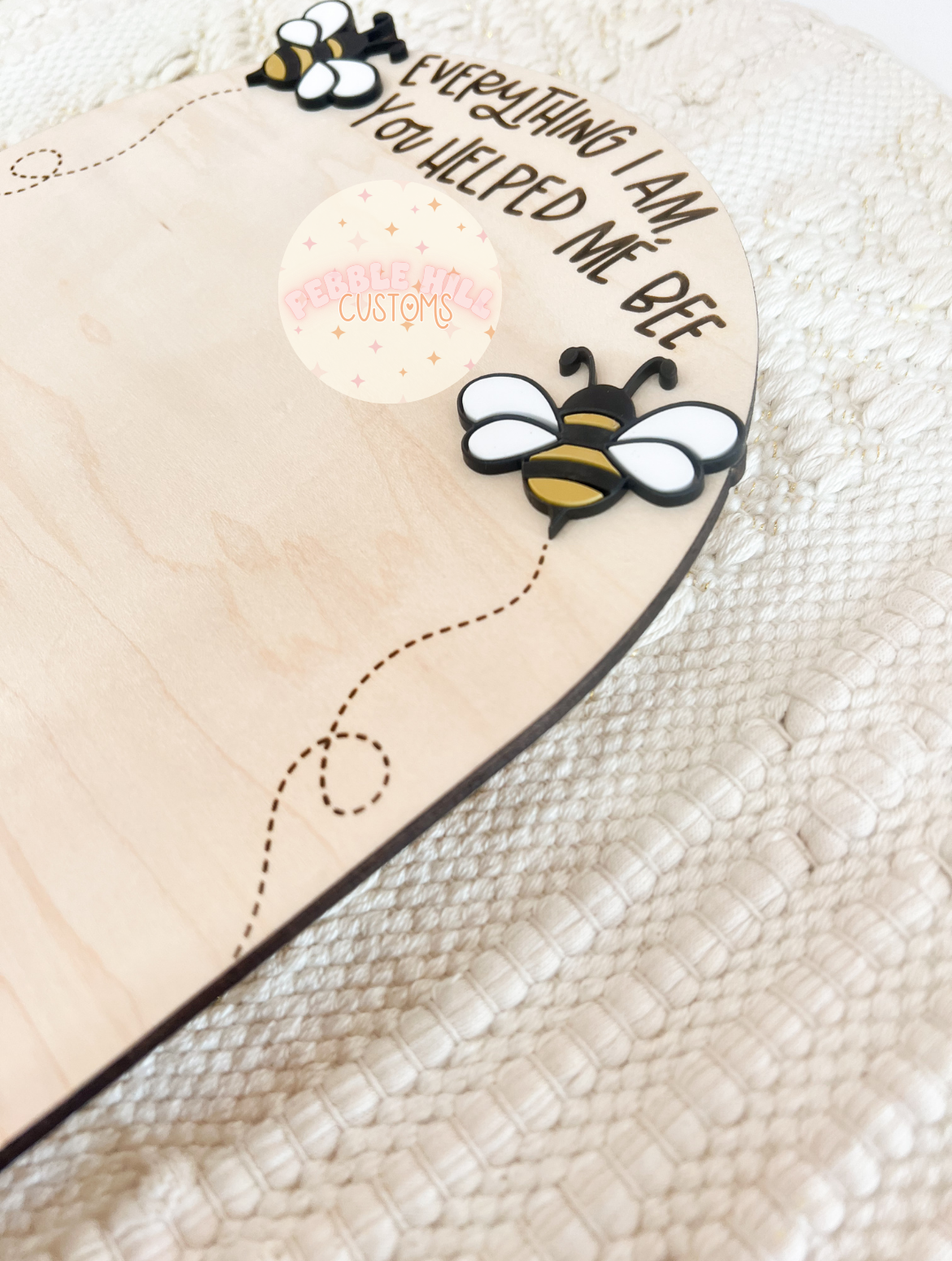 Bee Mother's Day Footprint Sign