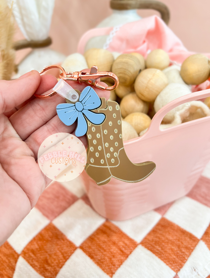 Bow Boot Keychain