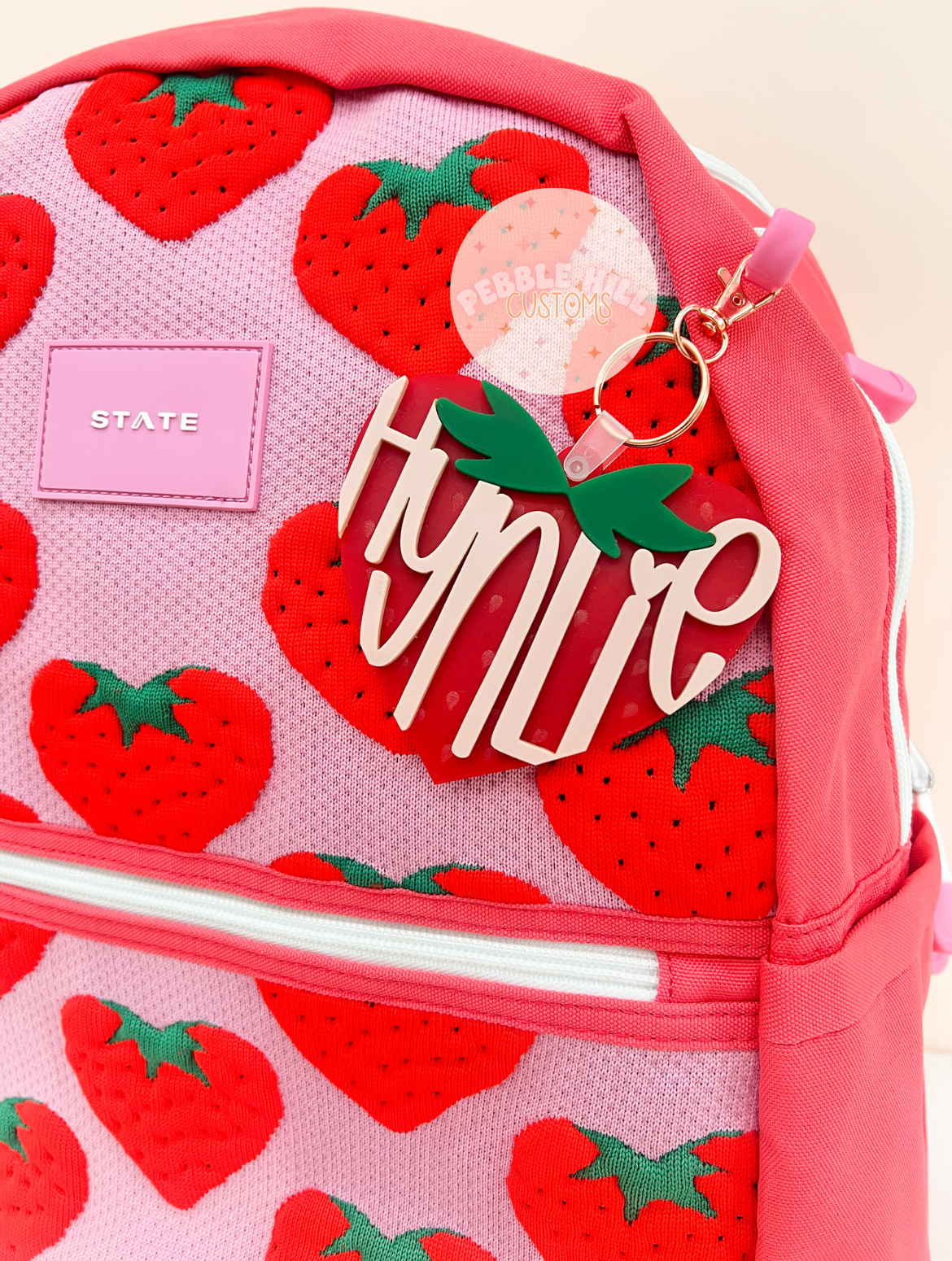 Strawberry Heart Tag