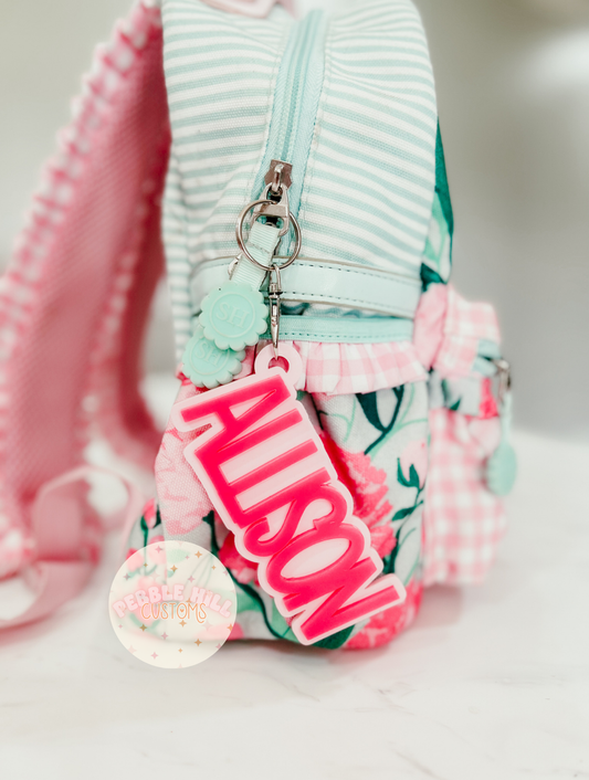 Pink Backpack Tag