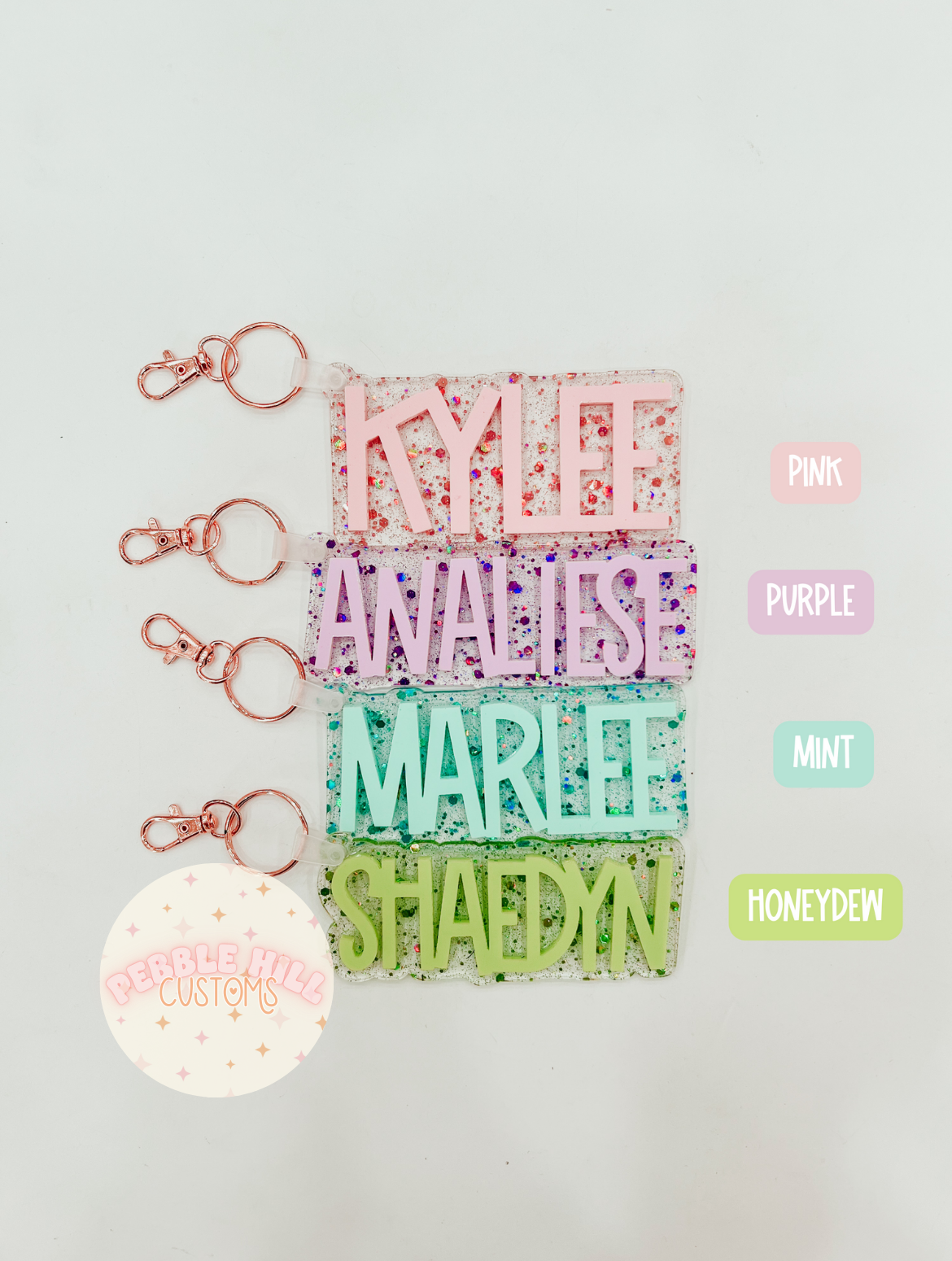 Confetti Backpack Tag