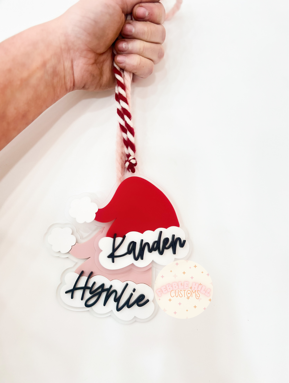 Santa Hat Tag