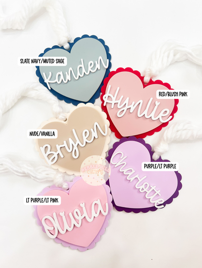 Scallop Heart Tag