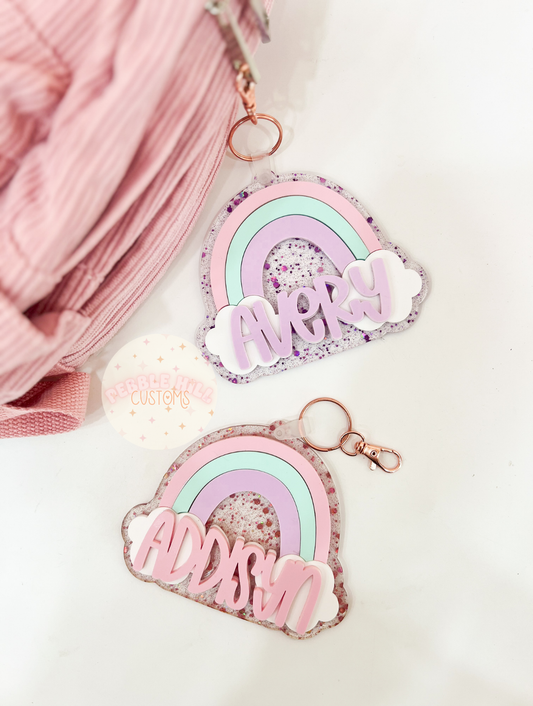 Rainbow Confetti Tag