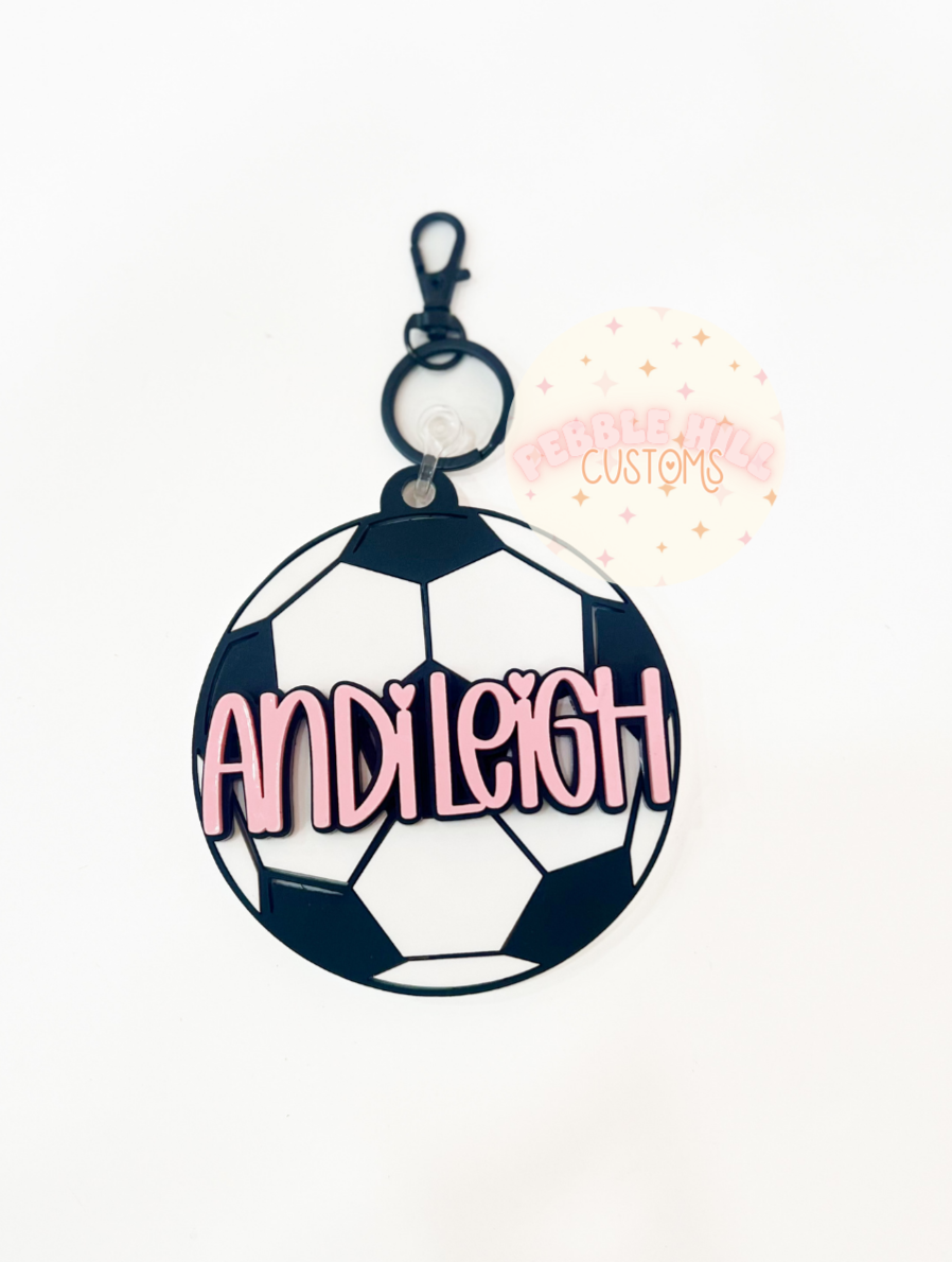 Soccer Backpack Tag