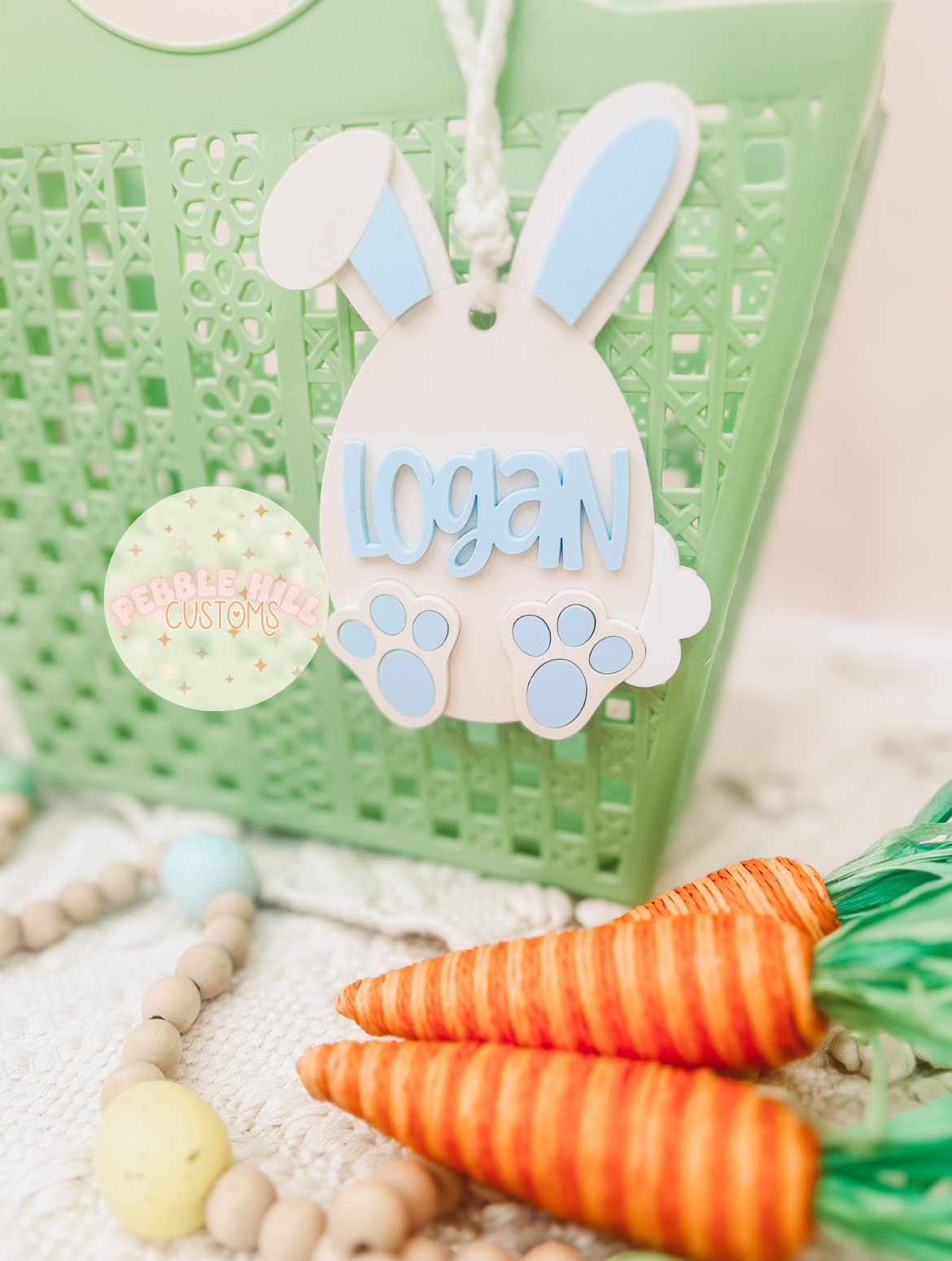 Easter Bunny Egg Tag