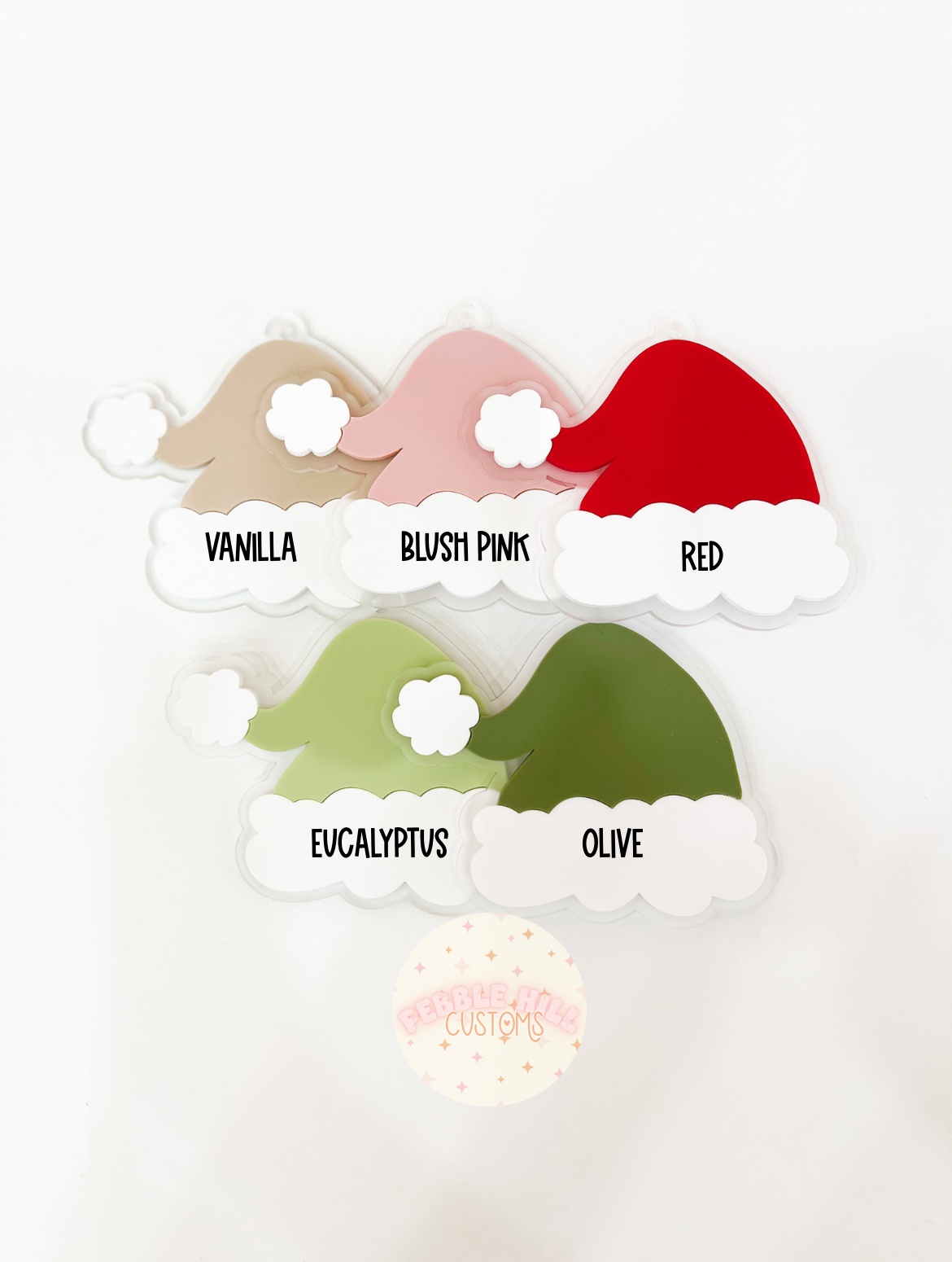 Santa Hat Tag