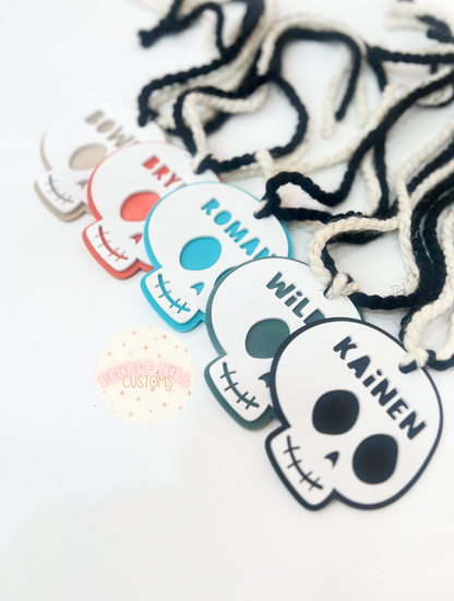 Skull Halloween Tag