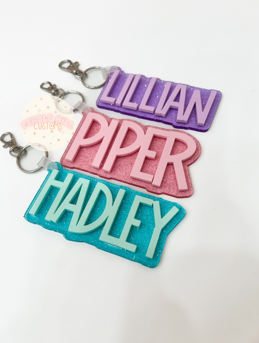 Shimmer Glimmer Backpack Tags