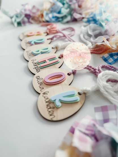 Wooden Egg Tags