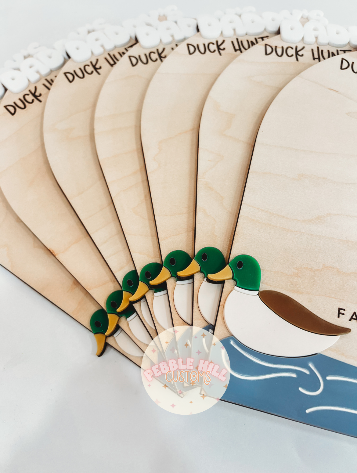 Duck Hunting Father's Day Handprint Sign