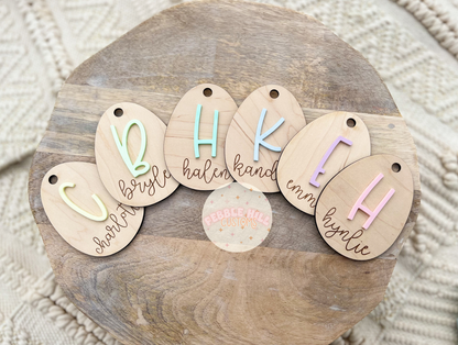 Wooden Egg Tag