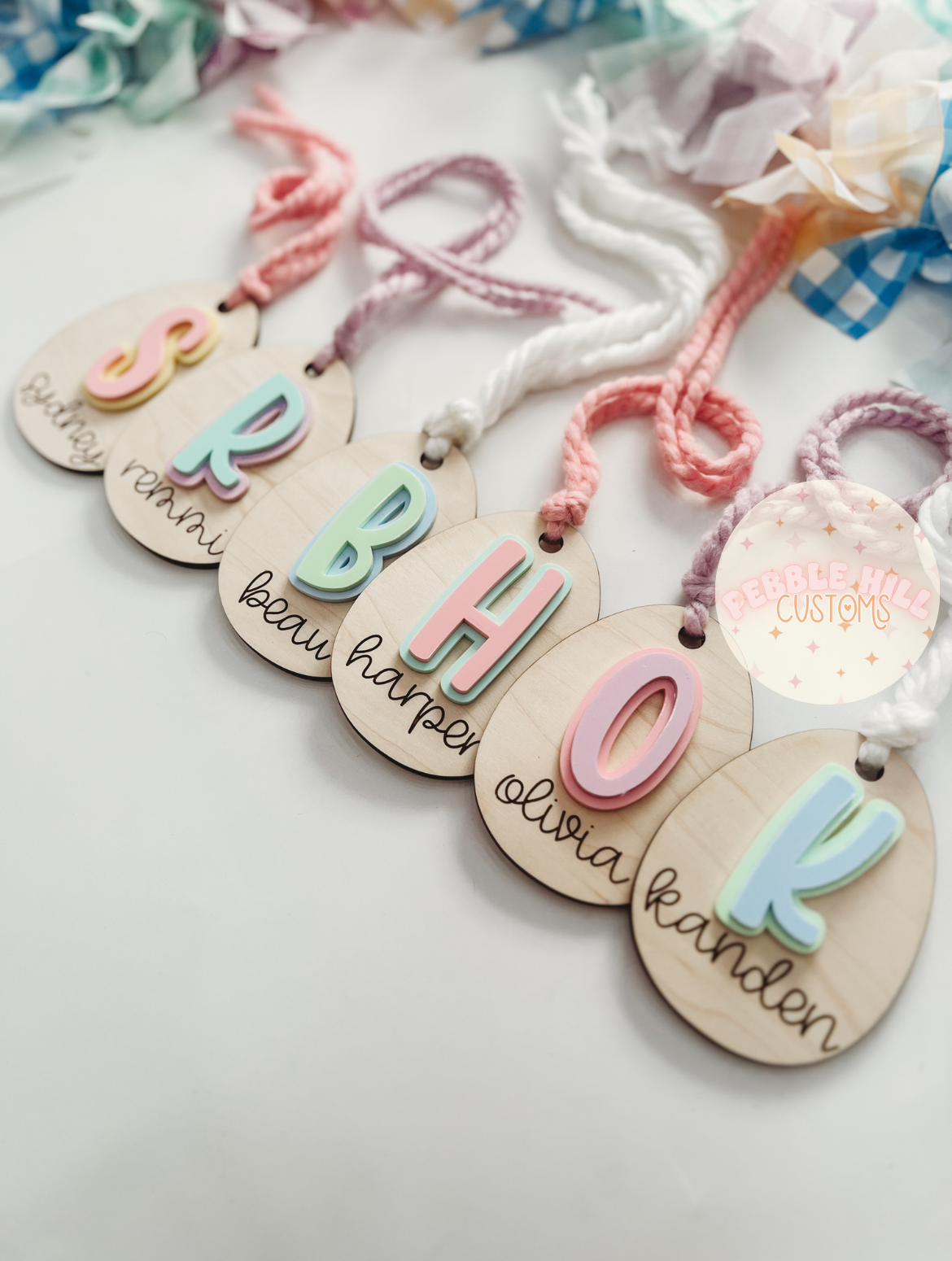 Wooden Egg Tags