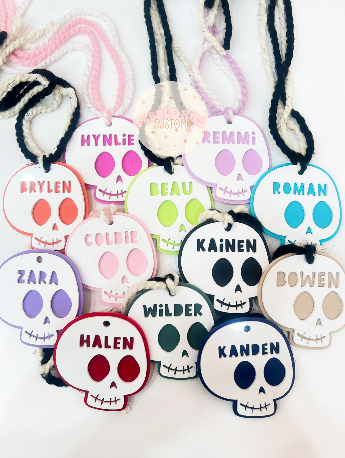 Skull Halloween Tag