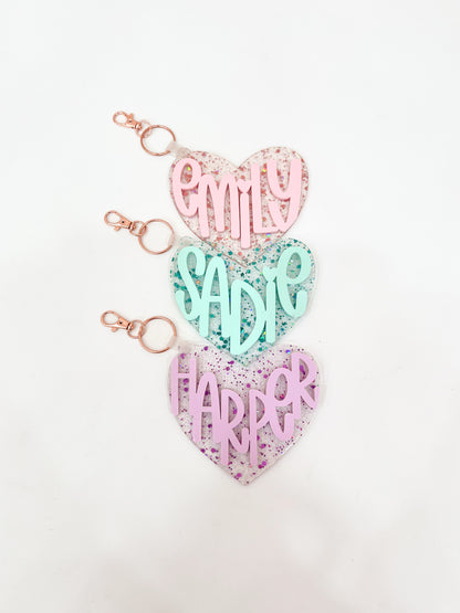 Heart Backpack Tags