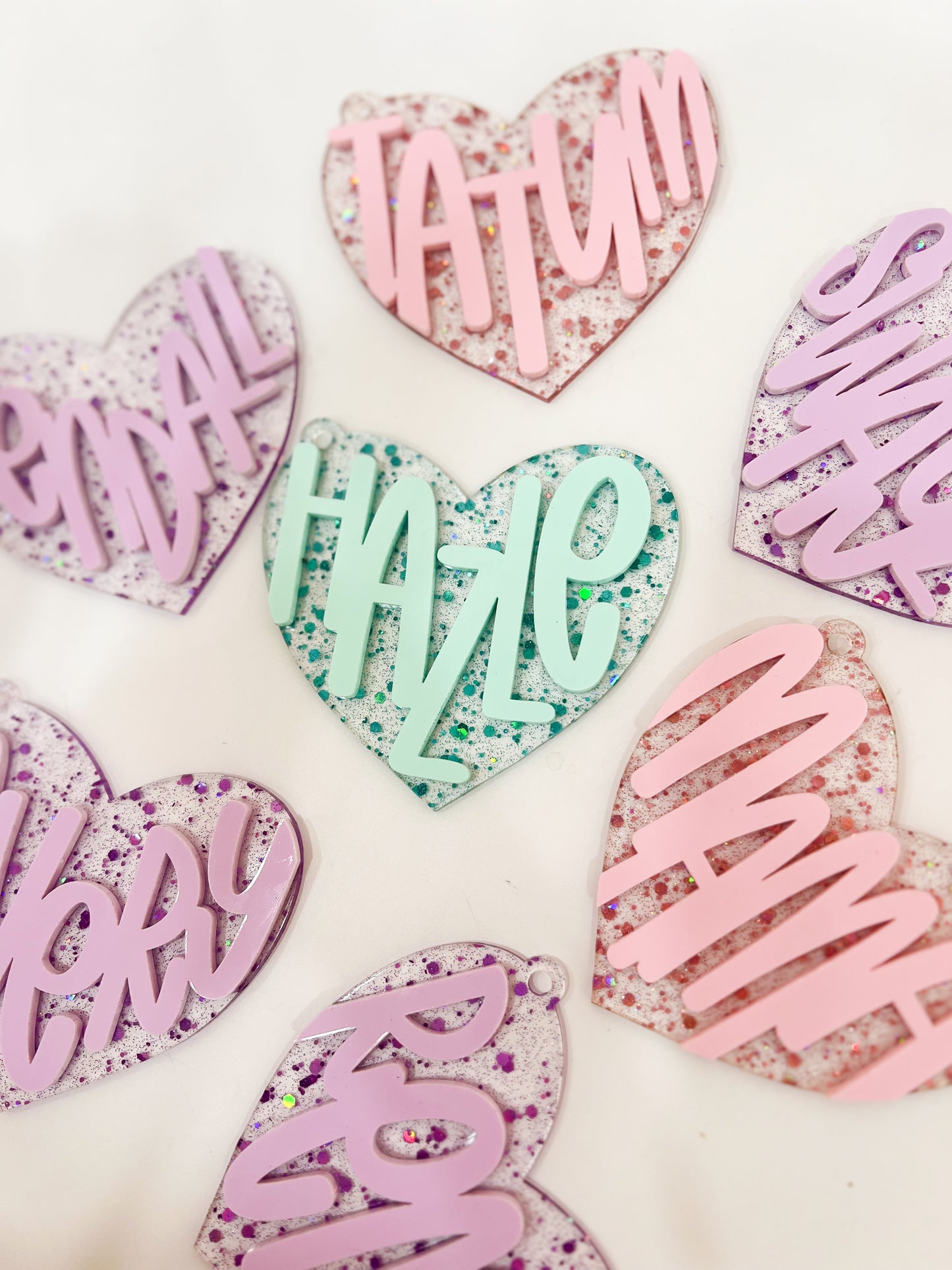 Heart Backpack Tags