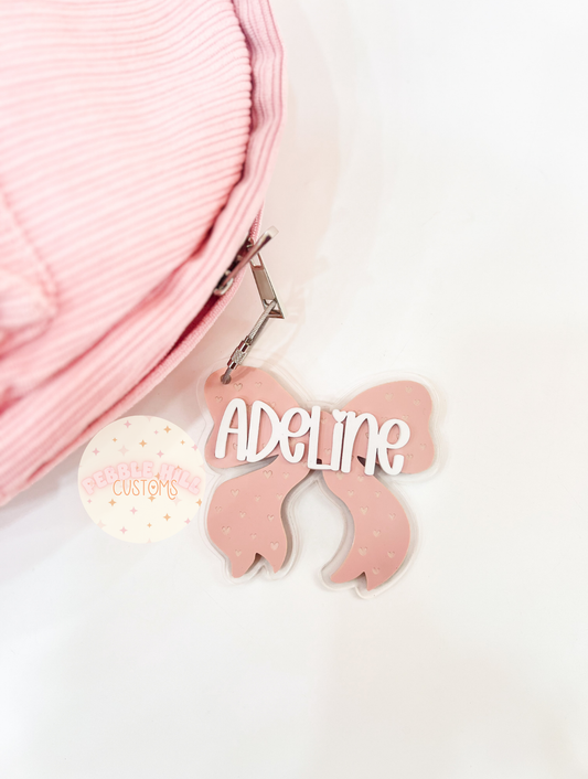 Bow Backpack Tag