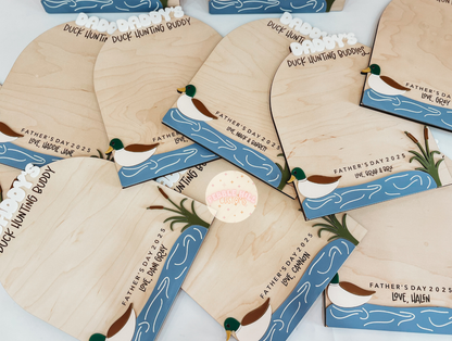 Duck Hunting Father's Day Handprint Sign