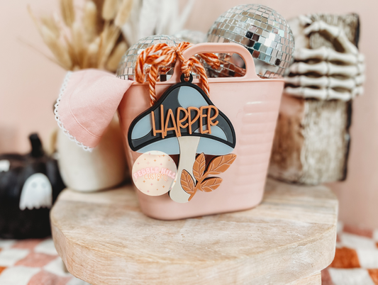 Fall Mushroom Halloween Tag