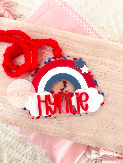 Patriotic Rainbow Tag